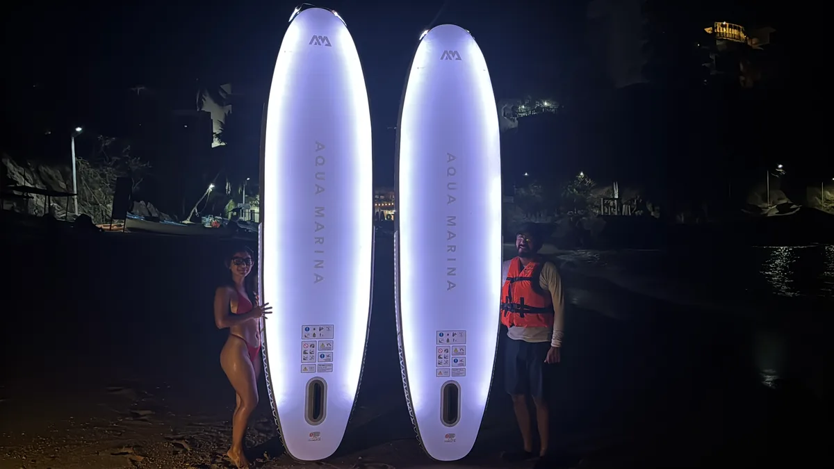 Paddle de noche en el mar