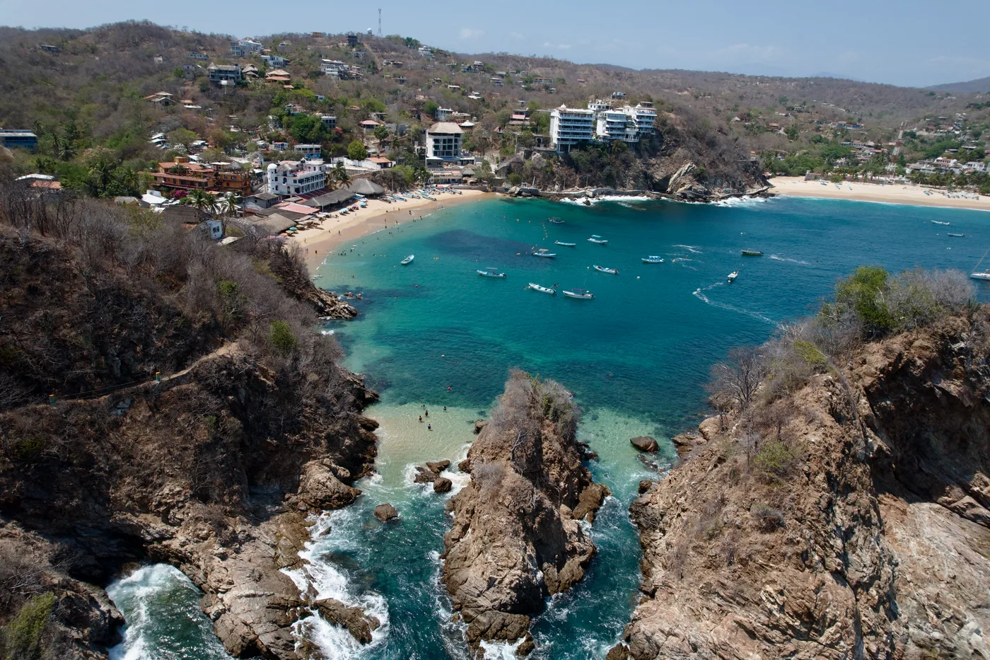 Playa Panteón vista aérea